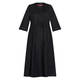 MARINA RINALDI DENIM WRAP DRESS BLACK