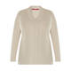 MARINA RINALDI CABLE KNIT SWEATER BEIGE