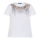 MARINA RINALDI SEQUIN T-SHIRT WHITE 