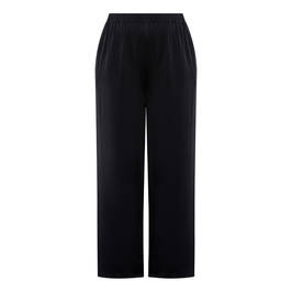 MARINA RINALDI SILK BLEND TROUSER DARK NAVY - Plus Size Collection