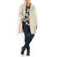 MARINA RINALDI WOOL BLEND COAT PUTTY