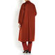 MARINA RINALDI DOUBLE-FACE WOOL COAT RUST