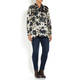 MARINA RINALDI PURE SILK ROSE PRINT SHIRT