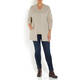 MARINA RINALDI CABLE KNIT CARDIGAN BEIGE 