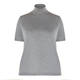 MARINA RINALDI FINE KNIT POLO NECK GREY 