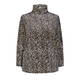 MARINA RINALDI PAISLEY VELOUR TUNIC BLACK AND WHITE