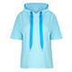 ZAIDA SHORT SLEEVE HOODY BLUE