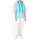 ZAIDA SHORT SLEEVE HOODY BLUE