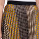 ELENA MIRO PLEATED SCARF PRINT SKIRT 