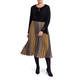 ELENA MIRO PLEATED SCARF PRINT SKIRT 