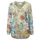 OPEN END multicoloured silk chiffon Kaftan