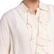 ELENA MIRO RUFFLE SHIRT CHAMPAGNE 