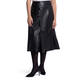 ELENA MIRO FAUX LEATHER SKIRT BLACK 