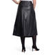 ELENA MIRO FAUX LEATHER SKIRT BLACK 