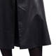 ELENA MIRO FAUX LEATHER SKIRT BLACK 