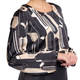 LUISA VIOLA GEOMETRIC PRINT TUNIC BLACK 