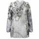 OPEN END silver silk Kaftan