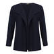 KARIN navy horizontal rib CARDIGAN