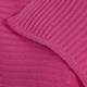 Karin pink horizontally ribbed edge to edge cardigan