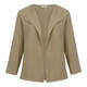 Karin sand horizontally ribbed edge to edge cardigan