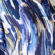 QNEEL PRINTED SATIN LONG SHIRT BLUE
