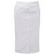 VERPASS WHITE LONGUETTE PENCIL SKIRT