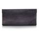 Abro Gunmetal Leather Clutch