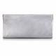 Abro Silver Leather Clutch