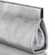 Abro Silver Leather Clutch