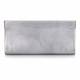 Abro Silver Leather Clutch