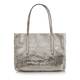 ABRO SMALL SILVER TEXTURED LEATHER TOTE