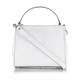 ABRO WHITE LEATHER BAG WITH SHOULDER STRAP