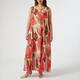 Persona by Marina Rinaldi Floral Print Dress Optional Sleeve Coral