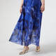 Persona by Marina Rinaldi Floral Print Dress Optional Sleeve Blue 