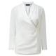 VERPASS Ivory Wrap Front Top