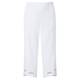 SEMPRE PIU WHITE CROP TROUSERS