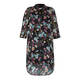 ELENA MIRO CHIFFON DUSTER COAT BLACK