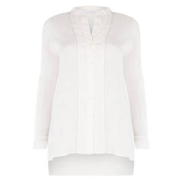 Piazza Della Scala Linen Shirt White - Plus Size Collection