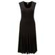 BEIGE LONGUETTE BLACK JERSEY DRESS