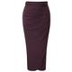 YOEK DRAPED JERSEY SKIRT