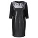 VERPASS PLEATHER PANELLED DRESS