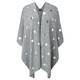 WILLE SILVER SPOTTED PONCHO