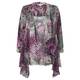 Georgedé animal print chiffon jacket and vest