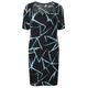 LUISA VIOLA ABSTRACT PRINT JERSEY DRESS