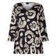 QNEEL ABSTRACT PRINT JERSEY TOP