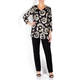 QNEEL ABSTRACT PRINT JERSEY TOP