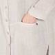 QNEEL CHEESECLOTH LINEN SHIRT BEIGE