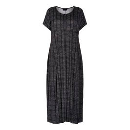 QNEEL JERSEY MAXI DRESS BLACK  - Plus Size Collection