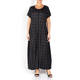 QNEEL JERSEY MAXI DRESS BLACK 