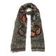 BIJOUX SCARF with paisley and floral embroidery